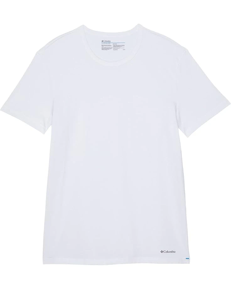 Columbia 100% Pure Cotton Crew Neck Tee Classic Fit Solid 3-Pack 3 Columbia 100% Pure Cotton Crew Neck Tee Classic Fit Solid 3-Pack